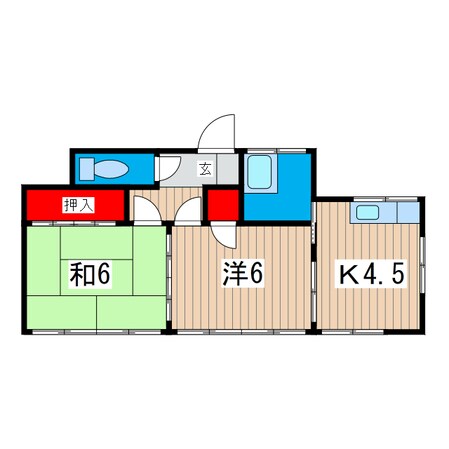 東町貸家　東５の物件間取画像